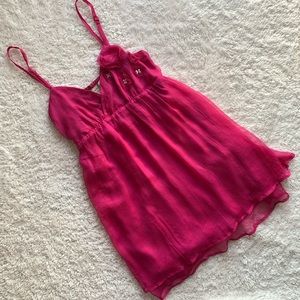Fire Fuchsia Flowy Dress 2206 main image 0